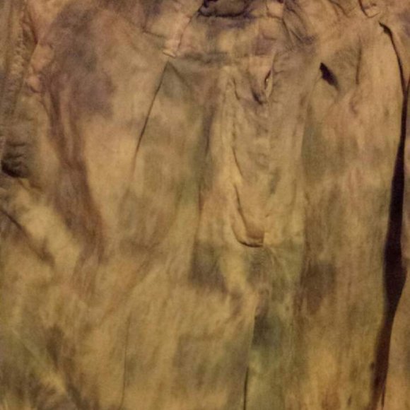 Etoile Isabel Marant Linen Pants Camo Loose M - Picture 6 of 10